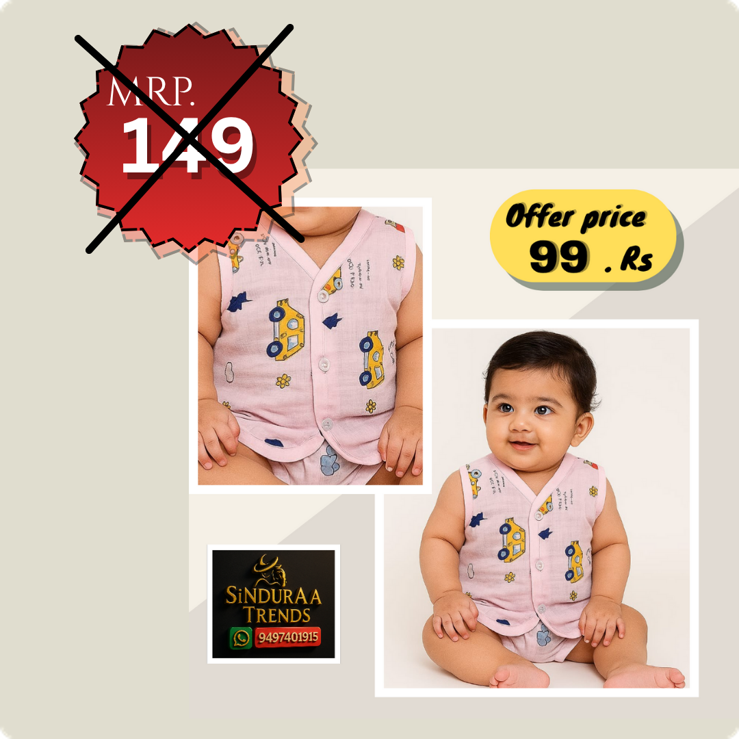 Newborn baby front open dress