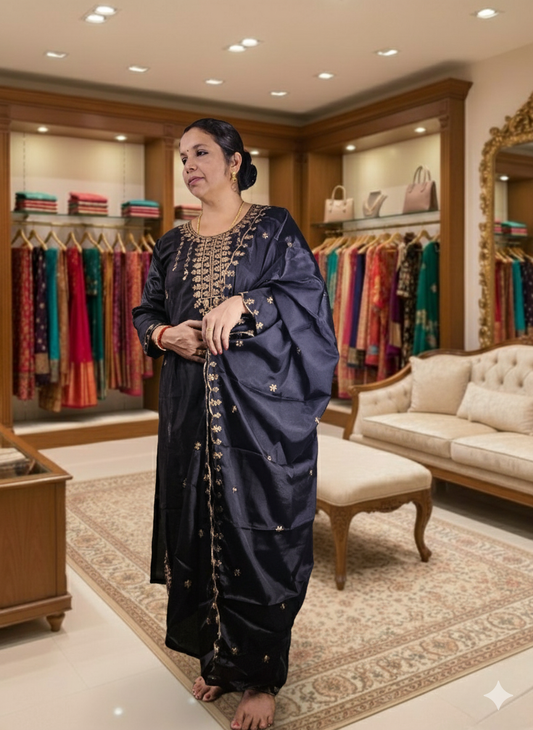 Premium Soft Silk Churidhar Set for Women