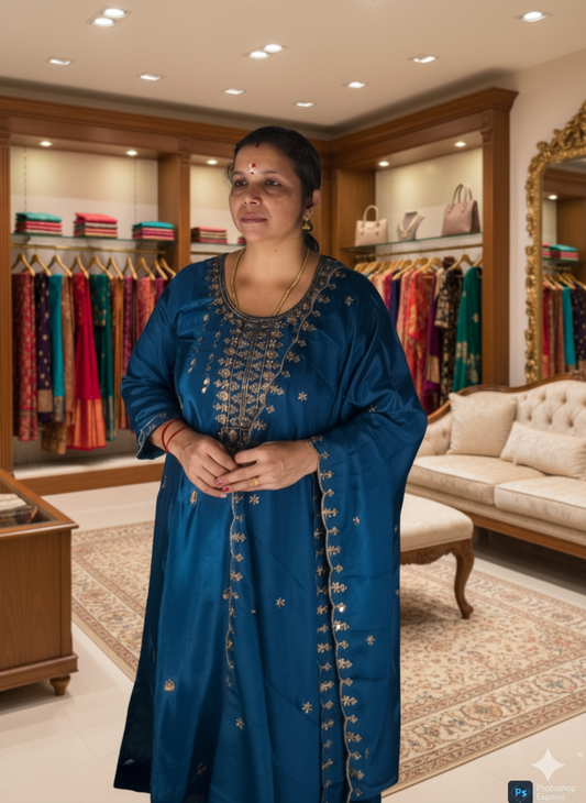 Premium Double shades churidhar set