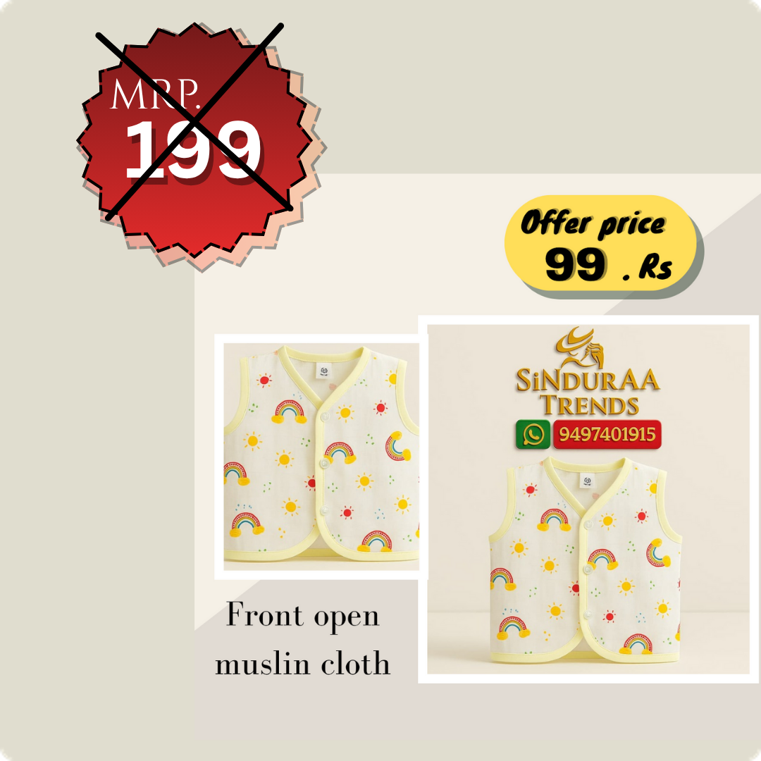 Front open muslin Cloth
