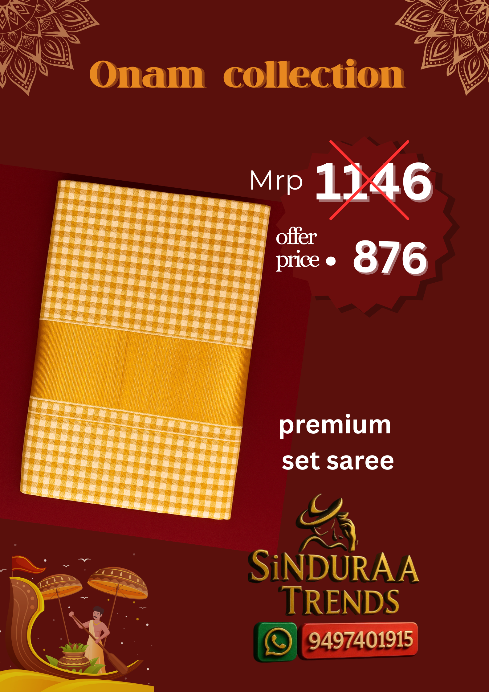 Kerala set saree