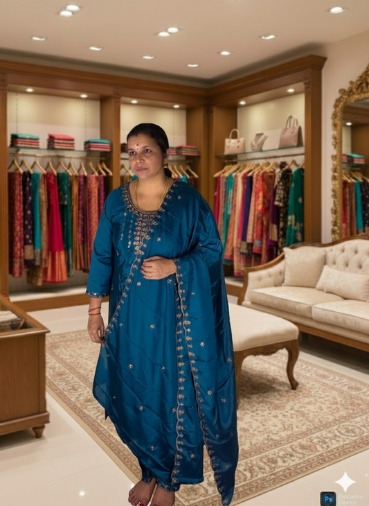 Premium Double shades churidhar set