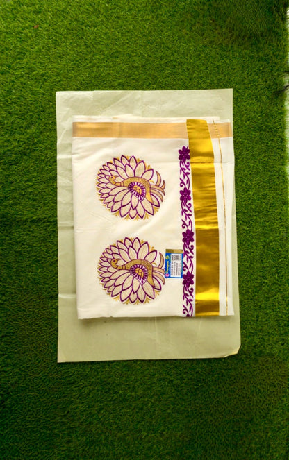 Premium Kerala set saree