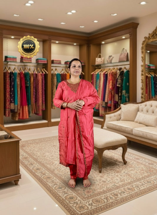 🌟 Premium Designer Churidhar Set –